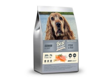 Best Breeder Senior / Light Fish & Rice 2 kg - Expirace