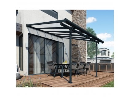 Hliníková pergola PALRAM Sierra 3000 antracit 3 x 3