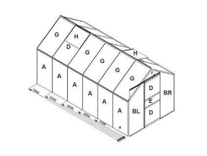 náhradní prosklení pro skleník VITAVIA VENUS 5000 PC 4 mm LG3062 - uvodni fotka