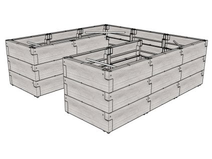 Vyvýšený záhon JUWEL TIMBER ERGOLINE U DEEP