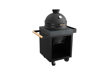 Pojízdný stůl OFYR Black 65 PRO Concrete TB, pro kamado grily