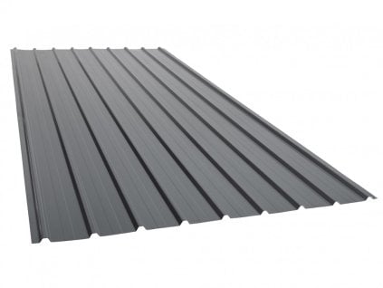 Trapézový plech T12 2000 x 910 mm grafit, cena za 1,82 m2 (1 deska)