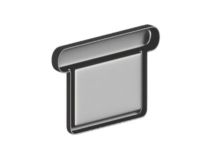 Lakované okapové čelo žlabu SQUARE 120 mm Levé 120 mm