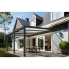 Hliníková pergola SKYLUX CLIMALUX 6,0 x 3,5 m antracit + čirý PC