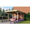 Carport KARIBU CLASSIC 1A 61580 ocelové střešní plechy