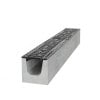 Betonový žlab B125 s litinovou mříží, d. 1000 x š. 130 x v. 120 mm